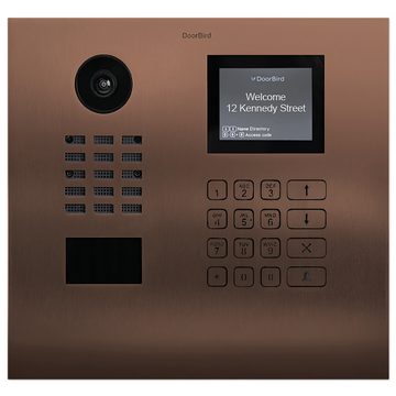 DoorBird DoorBird - Video Türstation D21DKH für Einfamilienhaus mit Display und Keypad Modulen Video-Türsprechanlage (Außenbereich, Haustür, Eingangsbereich, Smarte Video Türsprechanlage mit App-Steuerung, Ethernet / PoE)
