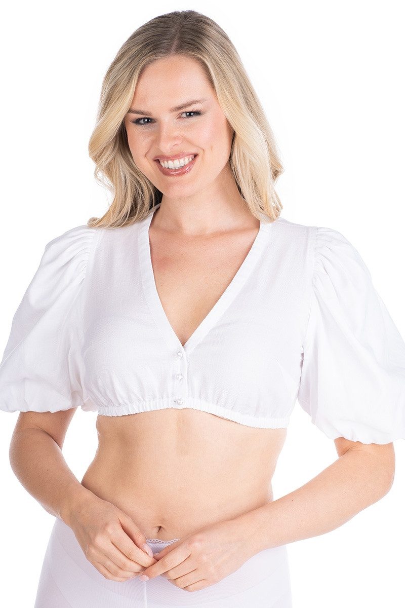 Madame Marie Dirndlbluse Dirndlbluse - ALISINA - weiß