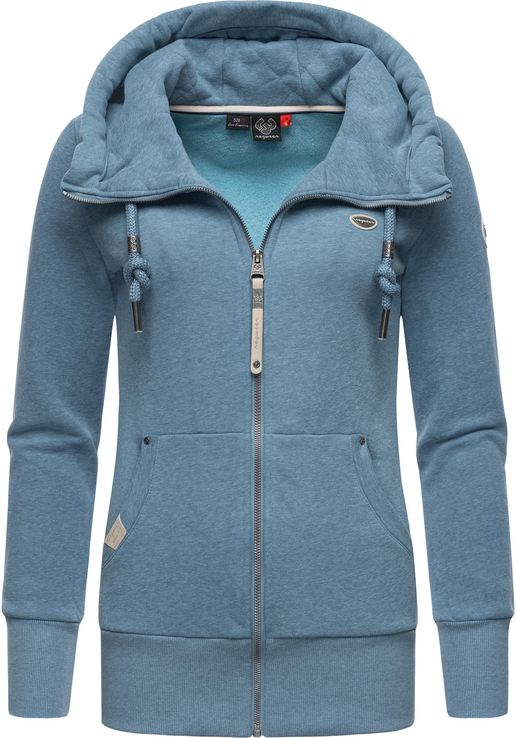 Ragwear Sweatjacke Neska Zip sportlicher Damen Hoodie mit Kapuze