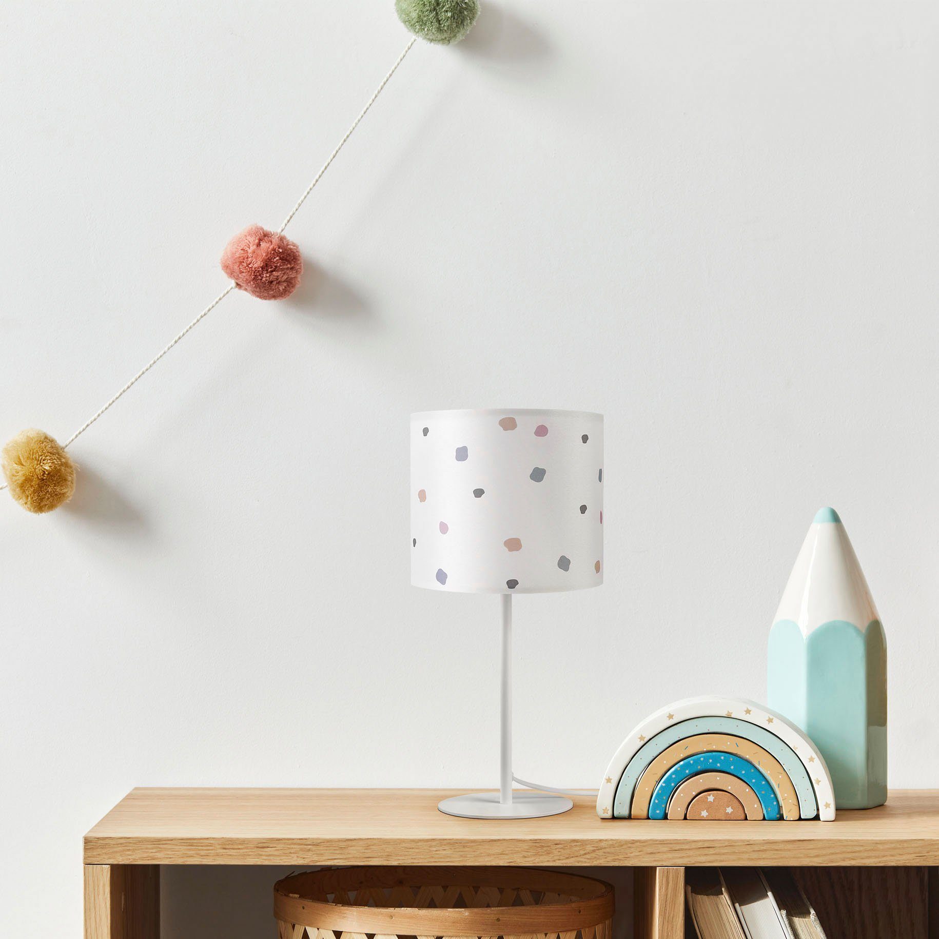 Paco Home Tischleuchte Luca Dots, ohne günstig online kaufen