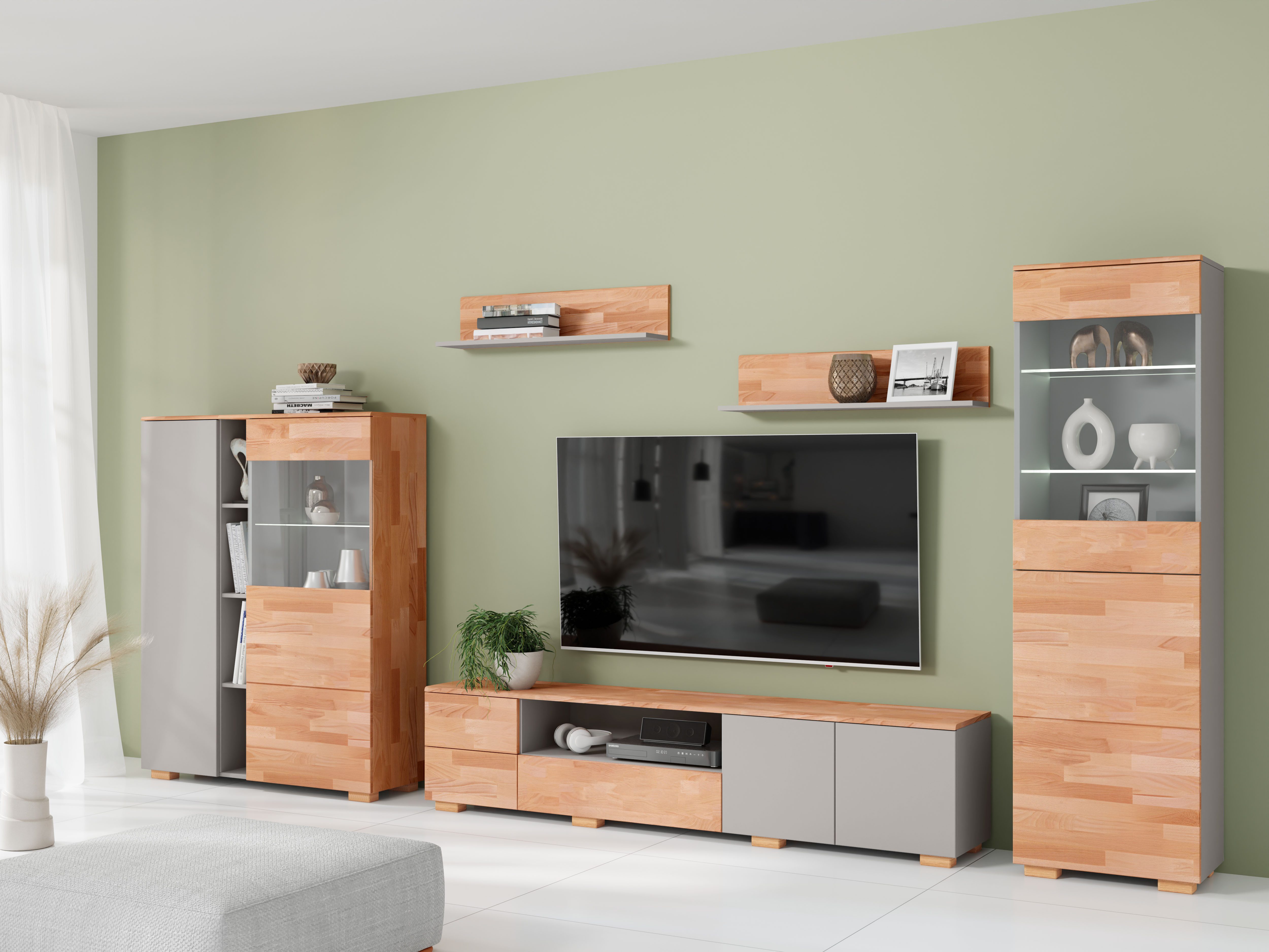 OTTO home Wohnwand, (5-St), schöne moderne Optik