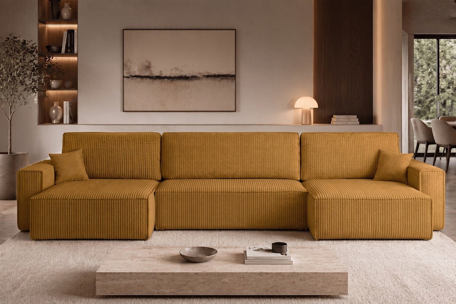Kaiser Möbel Ecksofa mit schlaffunktion und bettkasten, BEST U XL stoff Poso und Verita, Komfortabler Schaumstoff, Schlaffunktion, Bettkasten