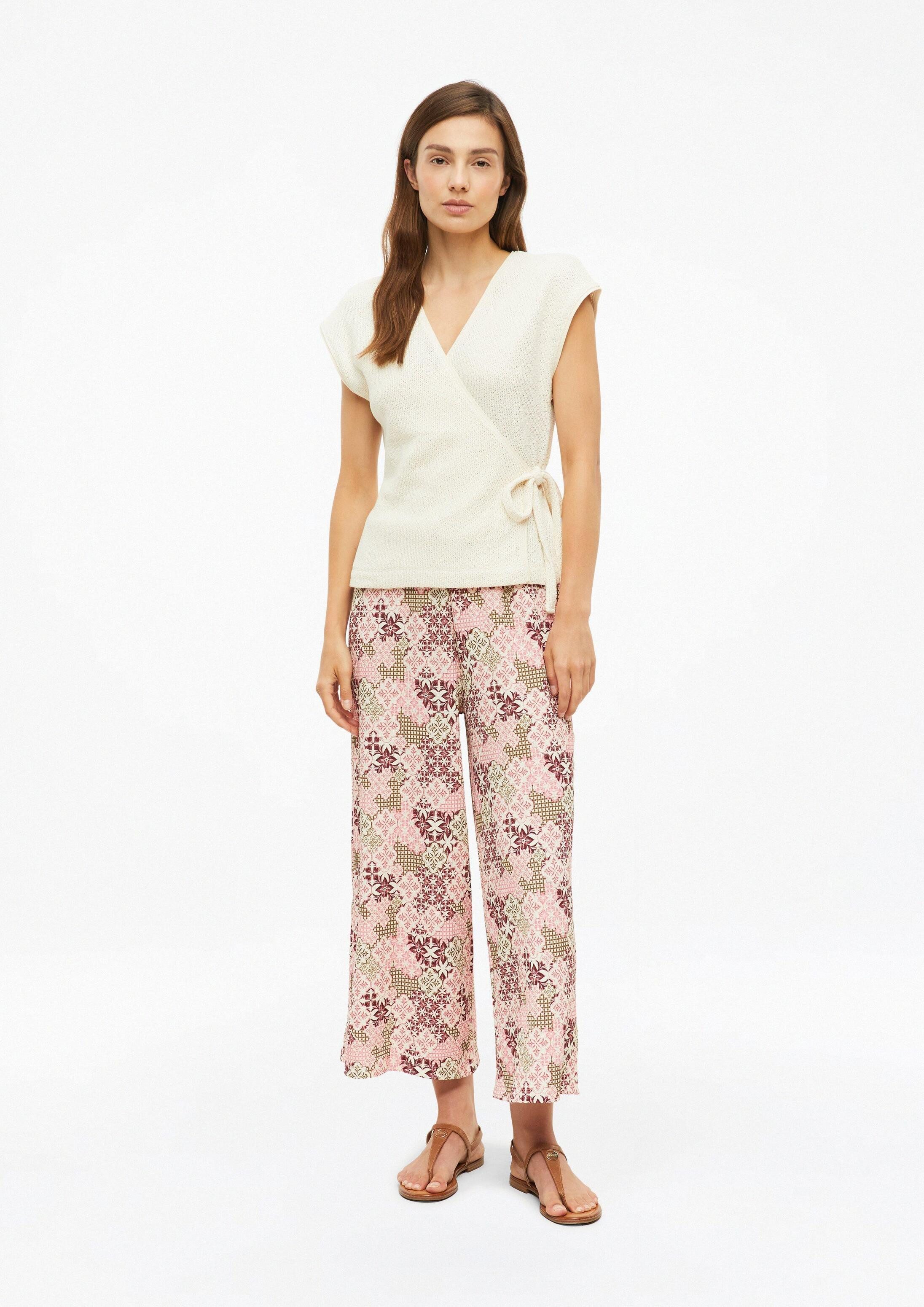 s.Oliver Culotte Hose Culotte aus Crêpejersey
