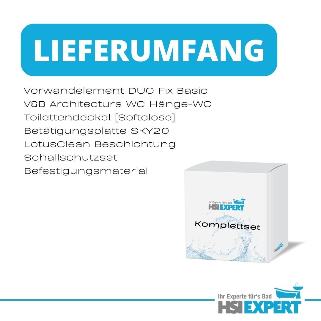 GEBERIT Vorwandelement WC Geberit Villeroy Boch WC Drückerplatte schwarz