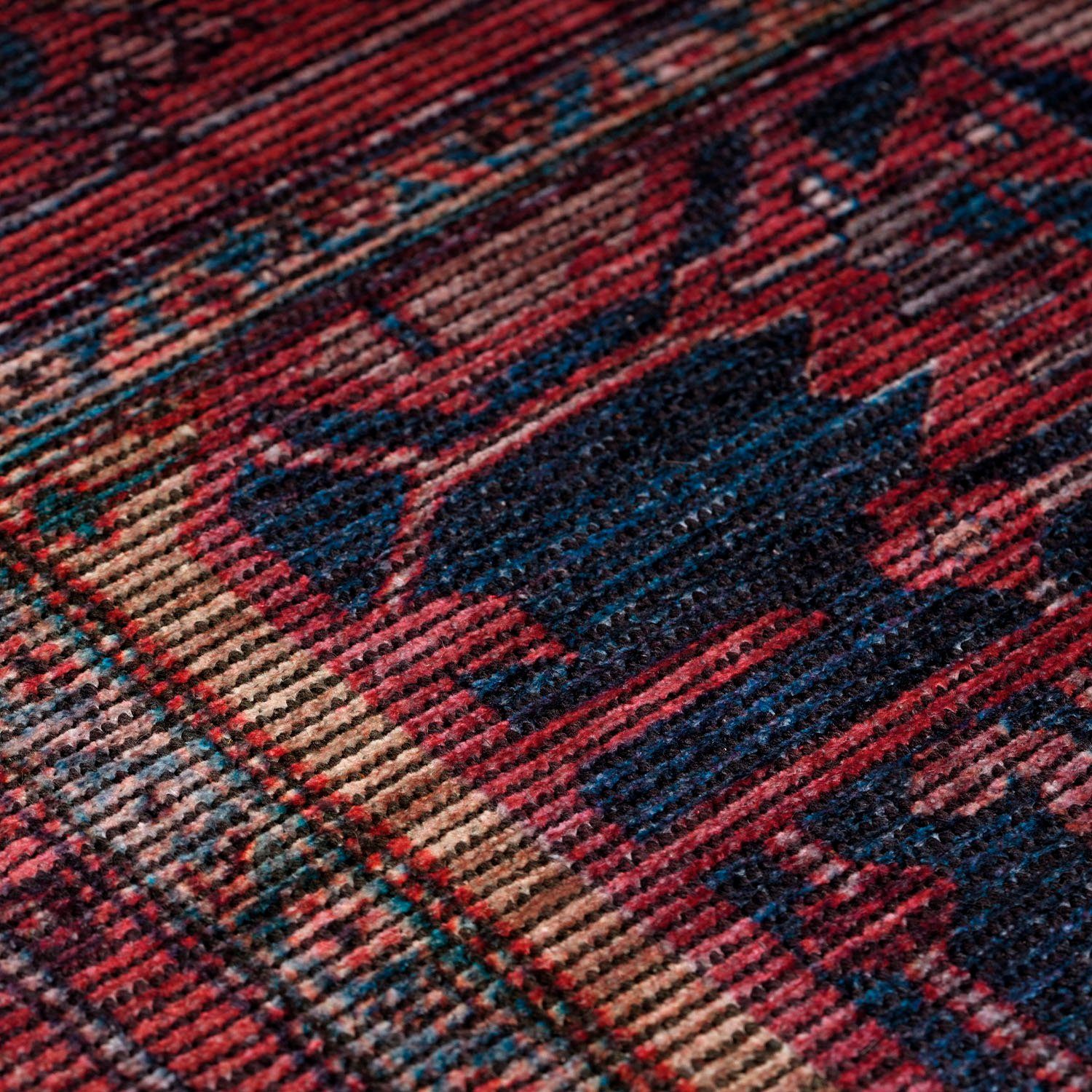 Teppich mm, Vintage Paco 4 Höhe: Bordeaux Orient-Optik, rechteckig, 241, Kurzflor, waschbar Design, Home,