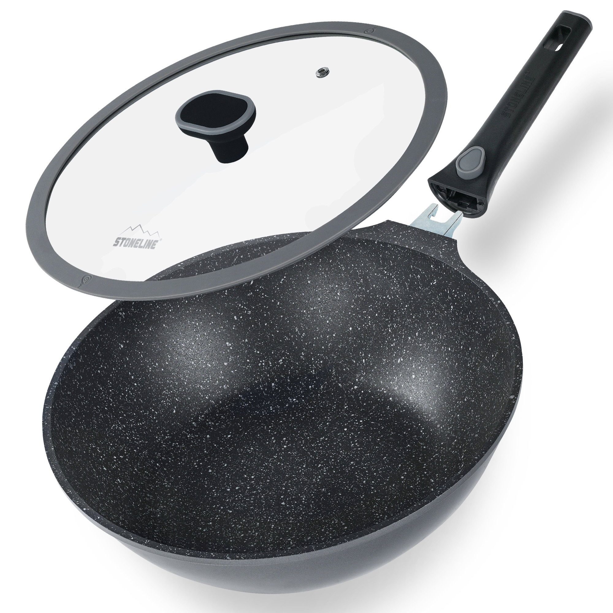 STONELINE Wok, Aluminiumguss (2-tlg)