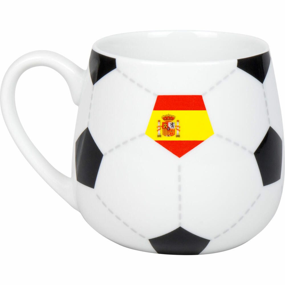 Könitz Becher Kuschelbecher Fußball Spanien, Porzellan