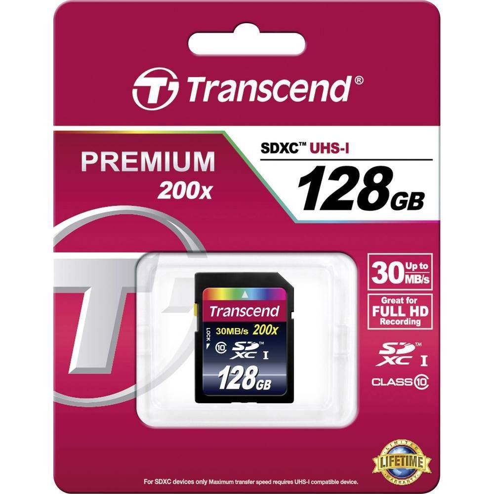 Transcend SDXC Karte 128GB Class 10 TS128GSDXC10 Speicherkarte