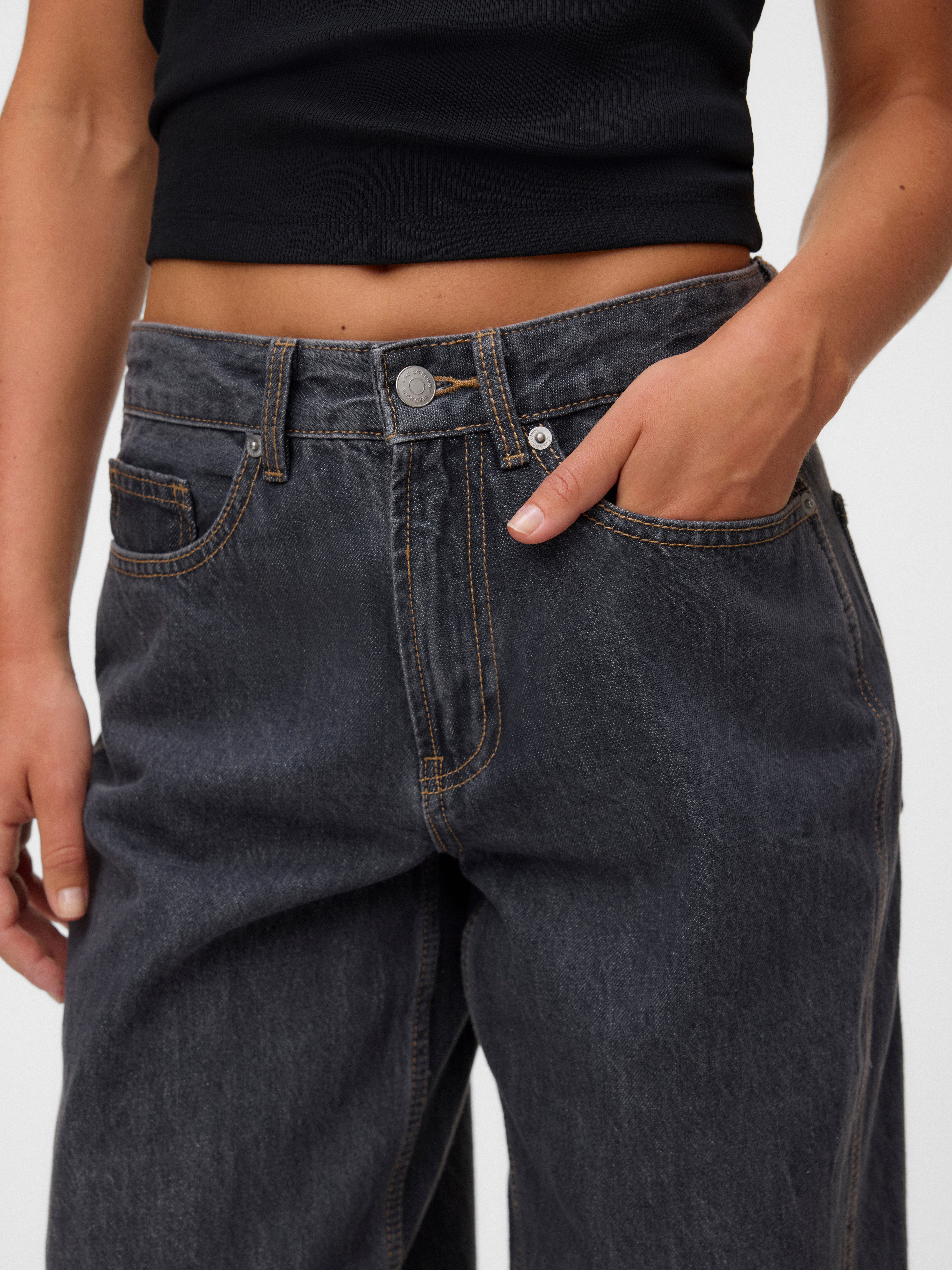 Vero Moda Weite Jeans VMZOE MR BARREL DNM JEANS LI223 NOOS Baumwolle, mid waist, loose fit