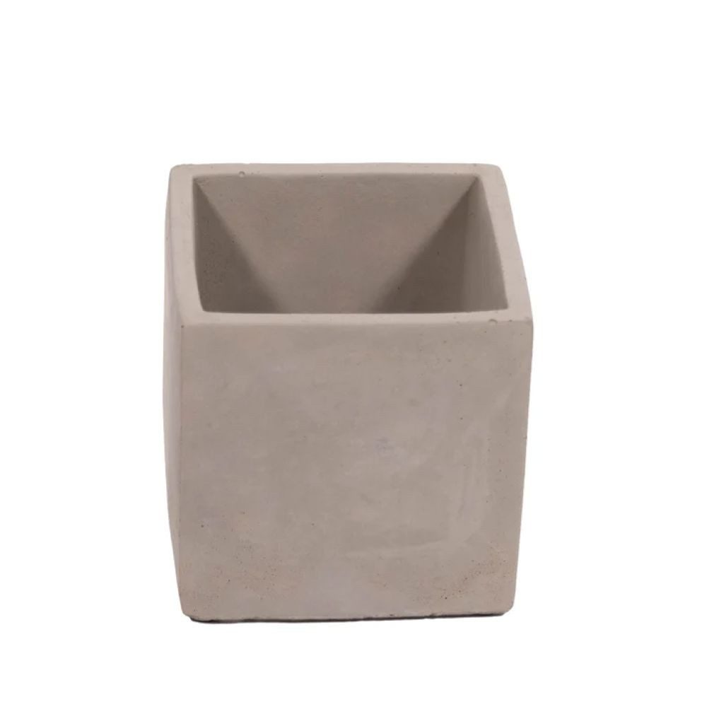 Schweng Blumentopf Blumentopf Zement – Natural Color, eckig, Außenbereich 10x10x10cm