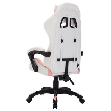 vidaXL Bürostuhl Gaming-Stuhl mit RGB LED-Leuchten Rosa und Schwarz Kunstleder (1 St)