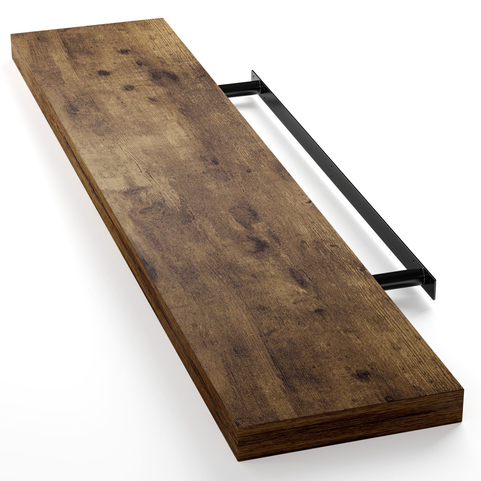 Casaria Wandboard, Dunkle Eiche Hängeregal mit günstig online kaufen