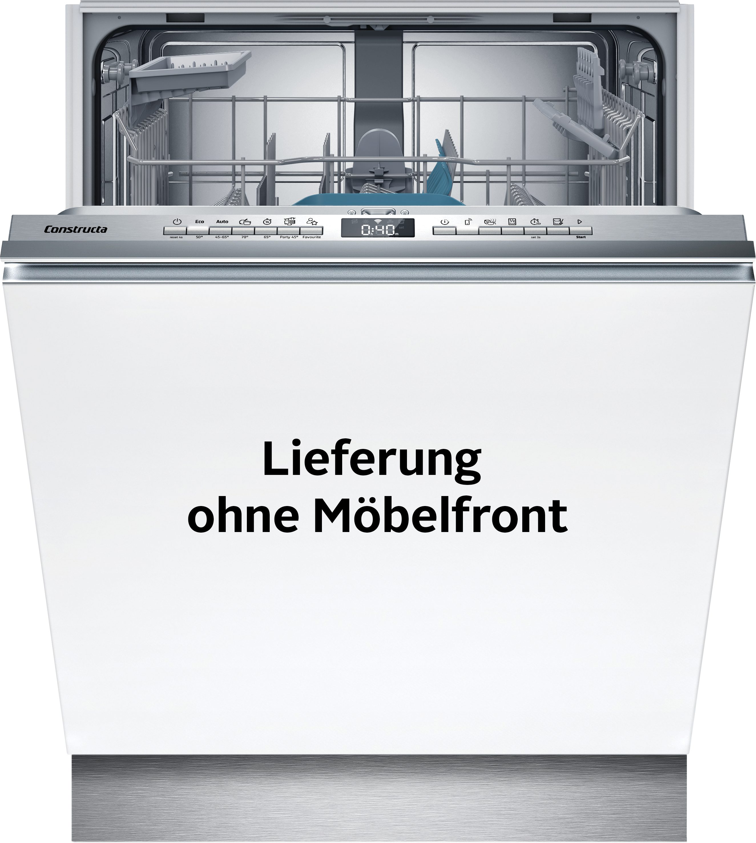 Constructa vollintegrierbarer Geschirrspüler CB6HX03HUE, 13 Maßgedecke