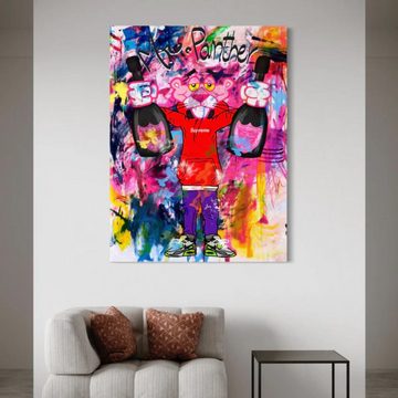 Art100 Leinwandbild Pink Panther OG Pop Art Leinwandbild Kunst