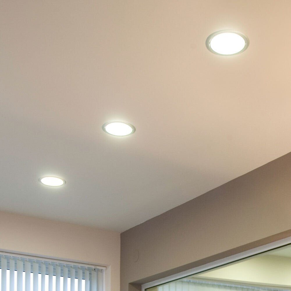 3er Strahler Einbau LED LED inklusive, Warmweiß, Nordlux Leuchtmittel Licht 3x Einbaustrahler, Beleuchtung Lampe Set