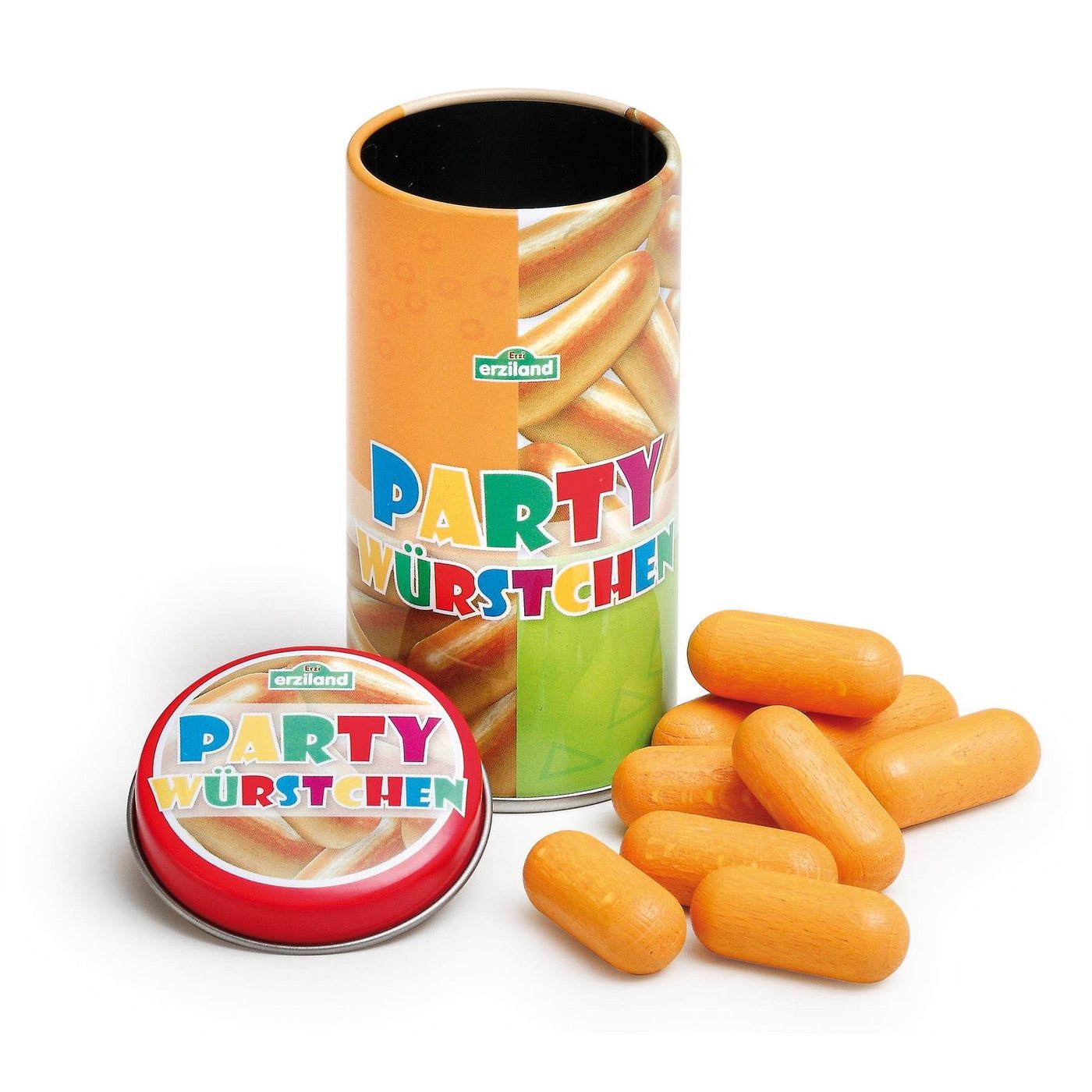 Erzi® Kaufladensortiment Erzi Party Würstchen in der Dose - Kaufladenzubehör