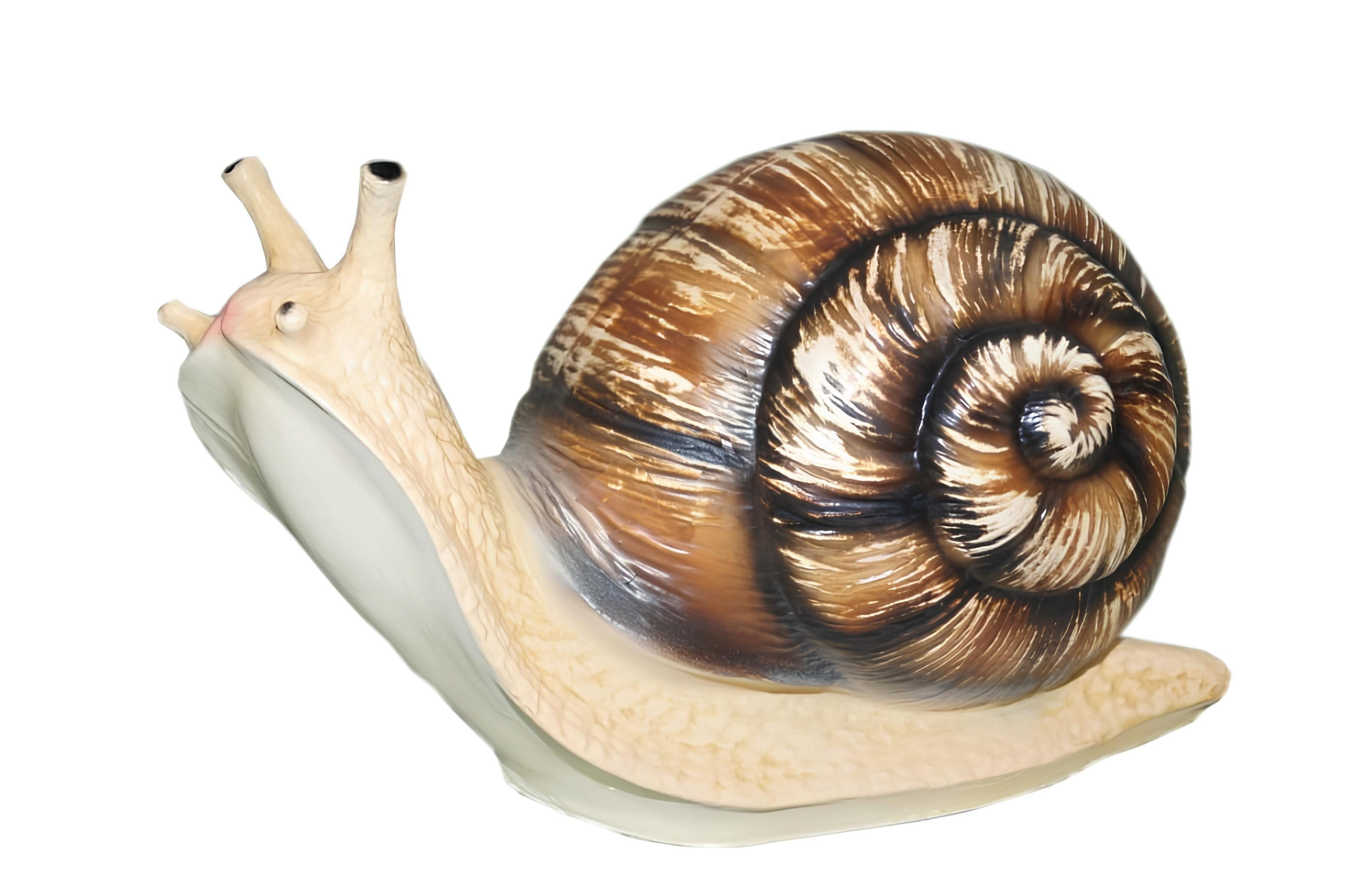 JVmoebel Skulptur Design Schnecke Figur aus hochwertigem Material für den Garten (Schnecke Material: Kunststoff 18 x 32 cm Höhe), Made in Europa