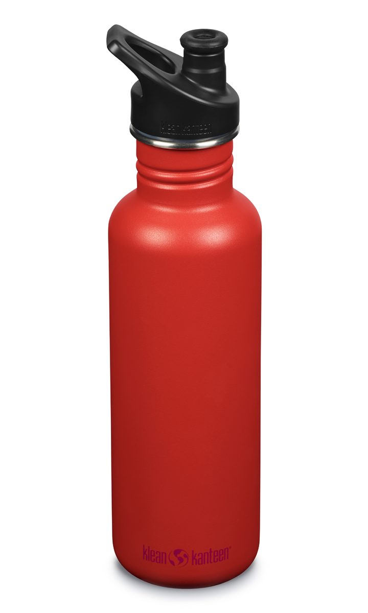 Klean Kanteen Trinkflasche Klean Trinkflasche 800ml Kanteen®Classic Tiger Lily Rot Kratzfest