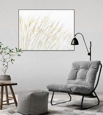 KUNSTLOFT Gemälde Sanftes Windspiel 100x75 cm, Leinwandbild 100% HANDGEMALT Wandbild Wohnzimmer