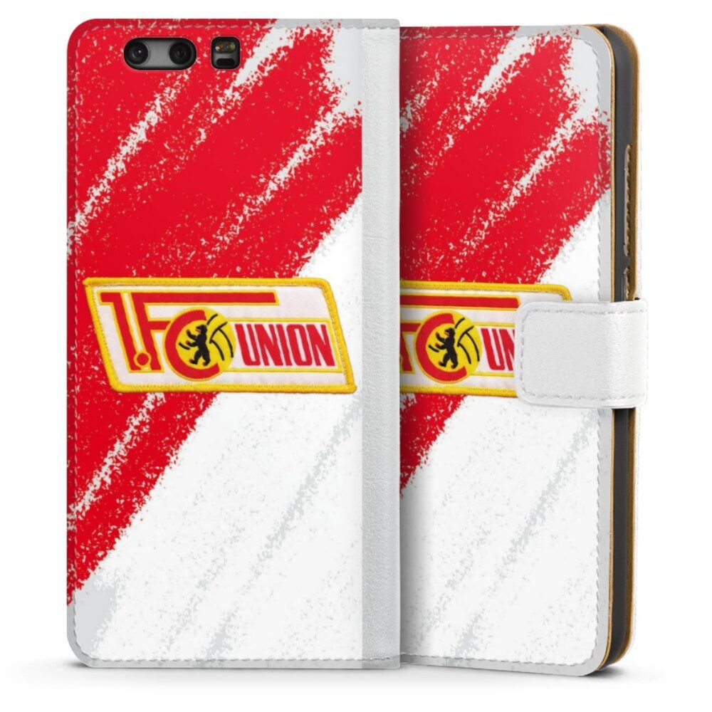 DeinDesign Handyhülle Offizielles Lizenzprodukt 1. FC Union Berlin Logo, Huawei P10 Hülle Handy Flip Case Wallet Cover Handytasche Leder