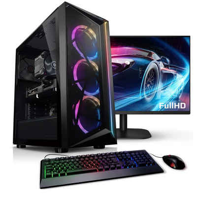 Kiebel Raptor V Gaming-PC-Komplettsystem (27", AMD Ryzen 7 AMD Ryzen 7 5700X, RTX 4060, 16 GB RAM, 1512 GB SSD, WLAN)