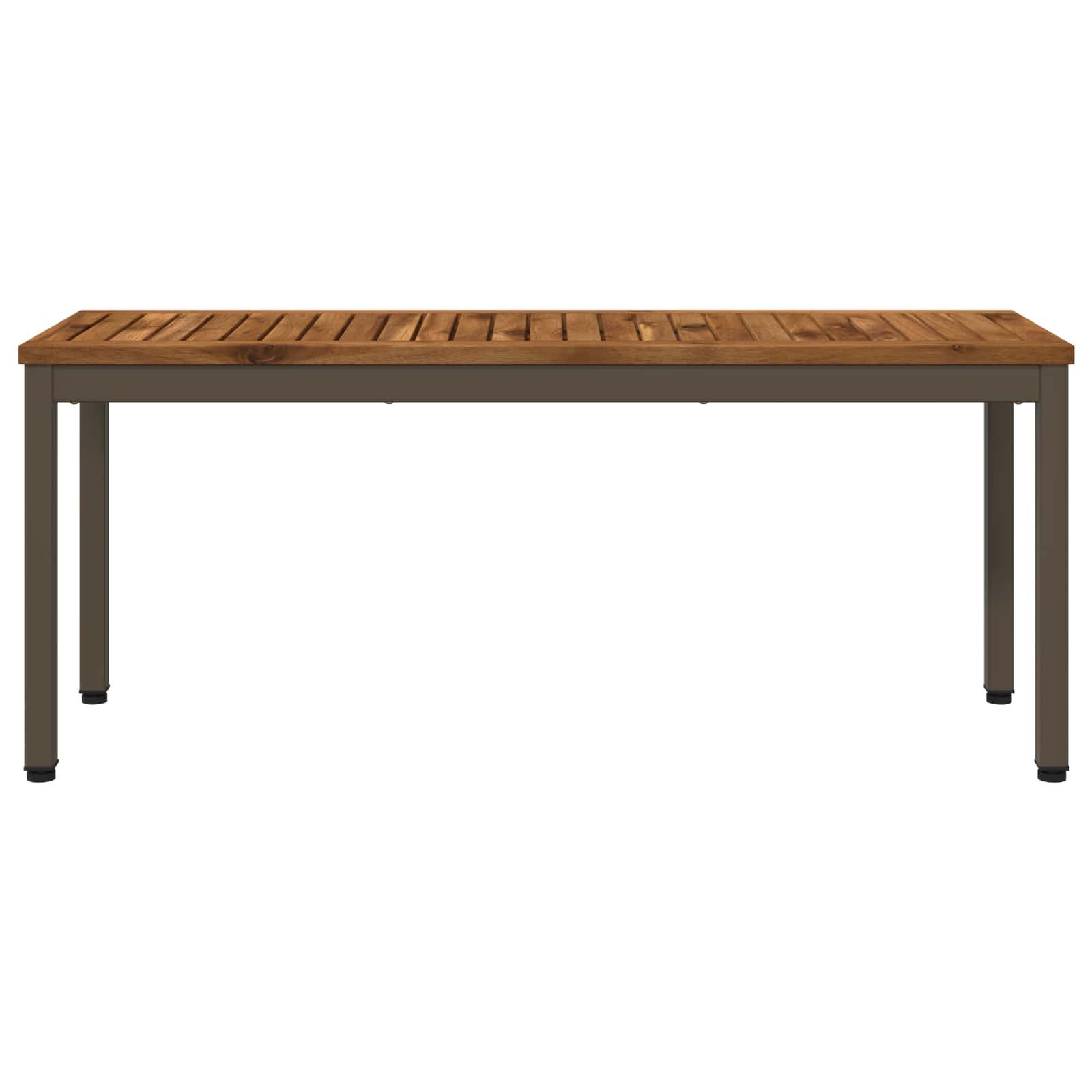 vidaXL Gartenbank Gartenbank 108,5 x 35 x 45 cm Massivholz Rechtwinklig (1-St)