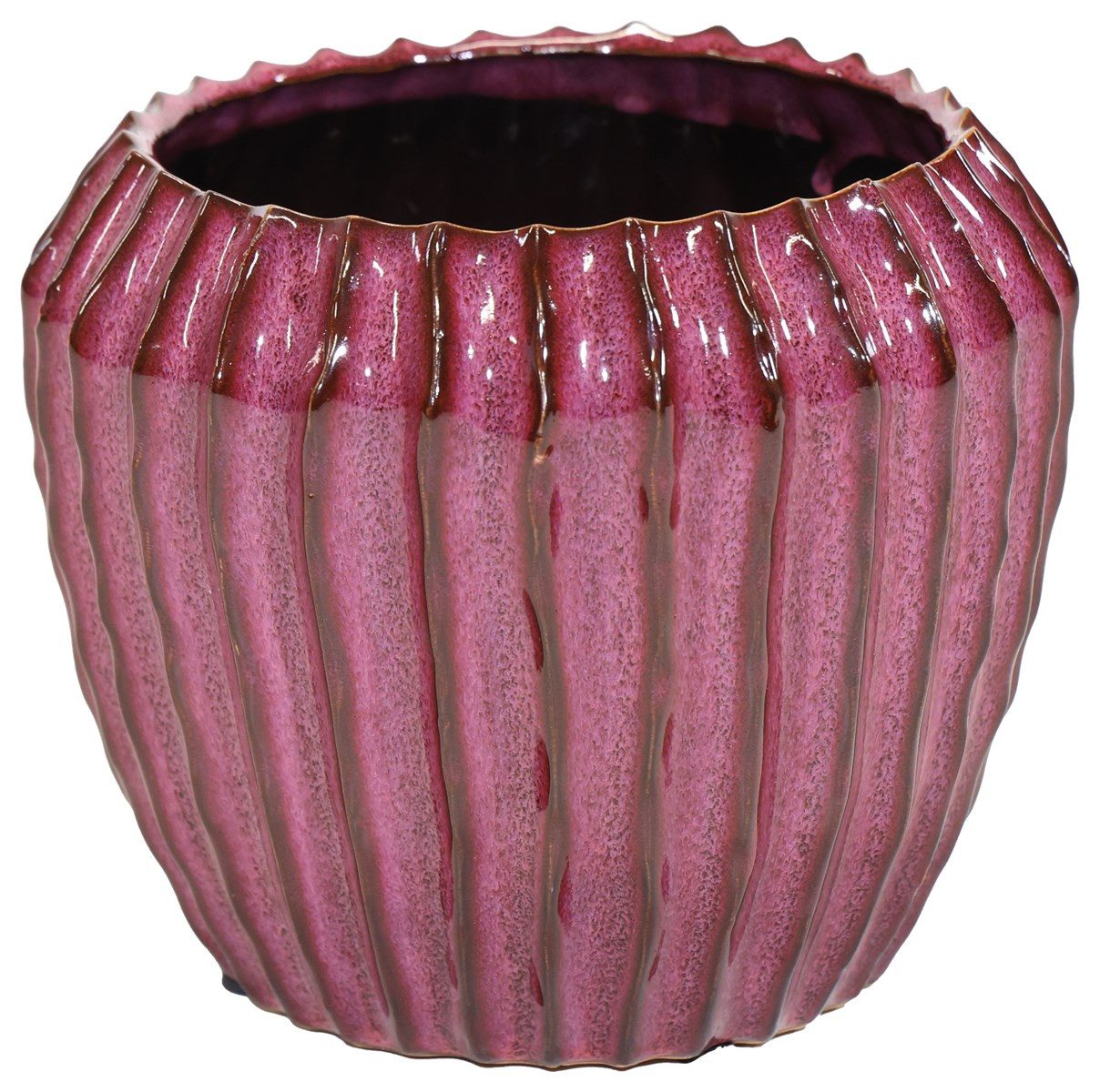 finehomegarden Blumentopf Topf Übertopf syringa Ide Rib Ø18,5cm H16cm Pflanzgefäß (1 St., Stück), Blumentopf Pflanztopf / Paket