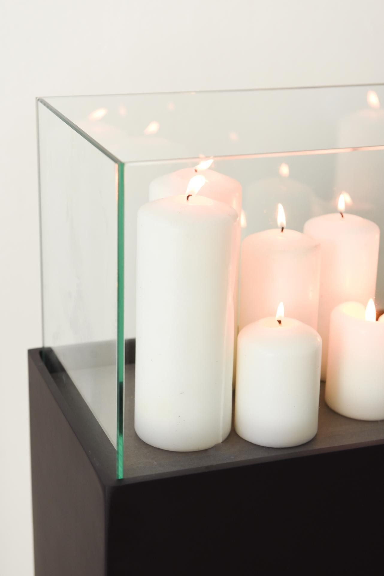 VIVANNO Bodenwindlicht Alu-Verbund CANDELA XL Rechteckig - Schwarz Matt (1 günstig online kaufen