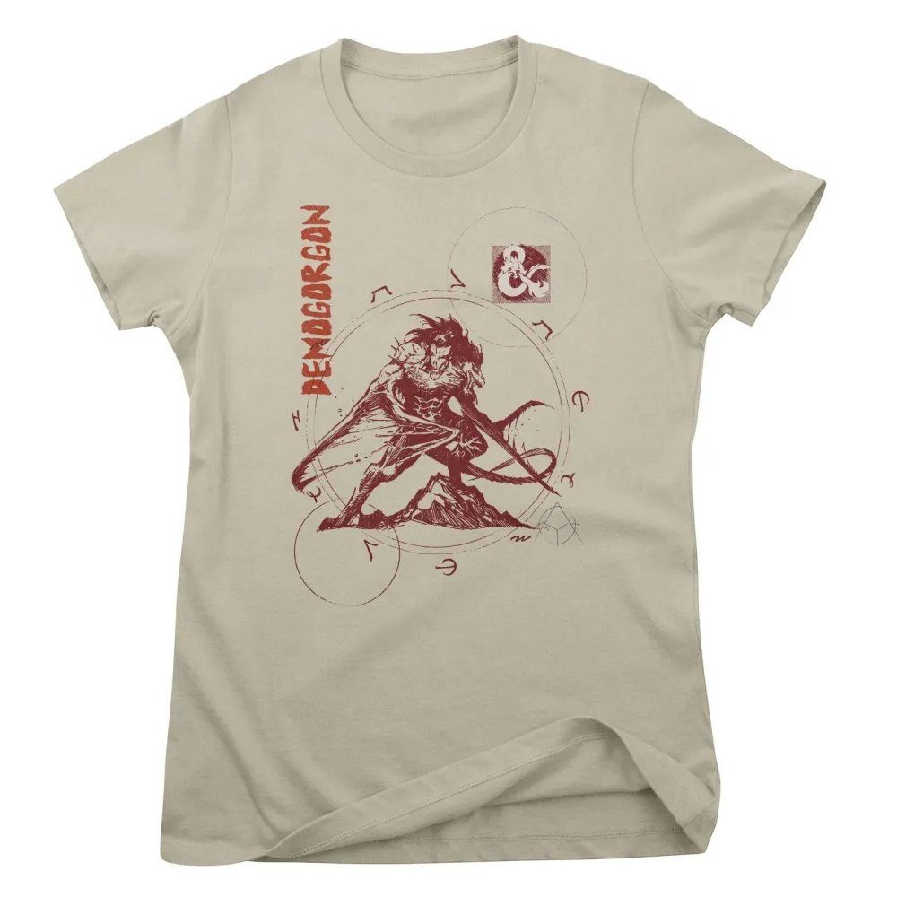DUNGEONS & DRAGONS T-Shirt D&D Demogorgon Sketch Girly Tee