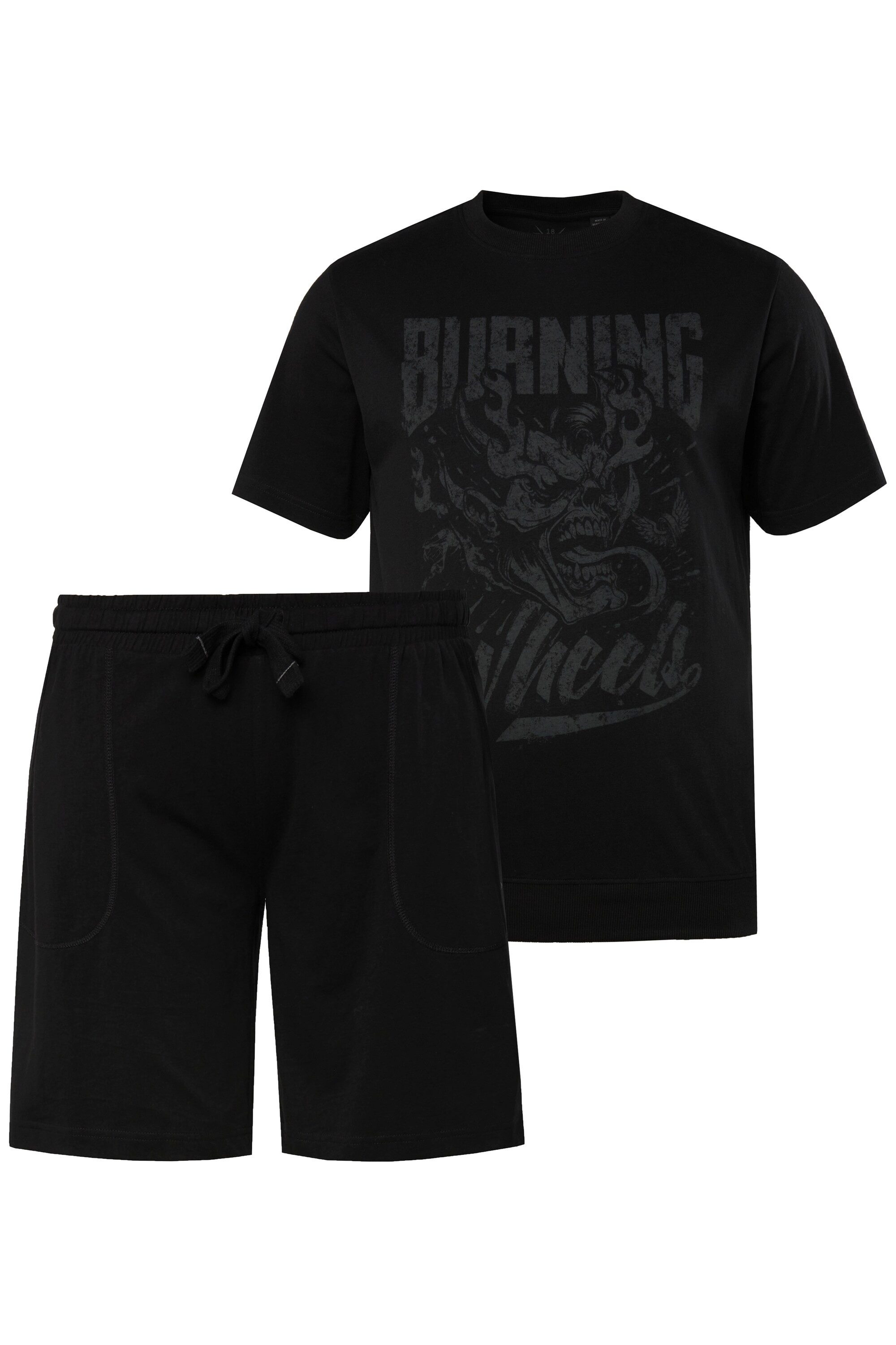 JP1880 Schlafanzug Schlafanzug Bauchfit kurzer Zweiteiler günstig online kaufen