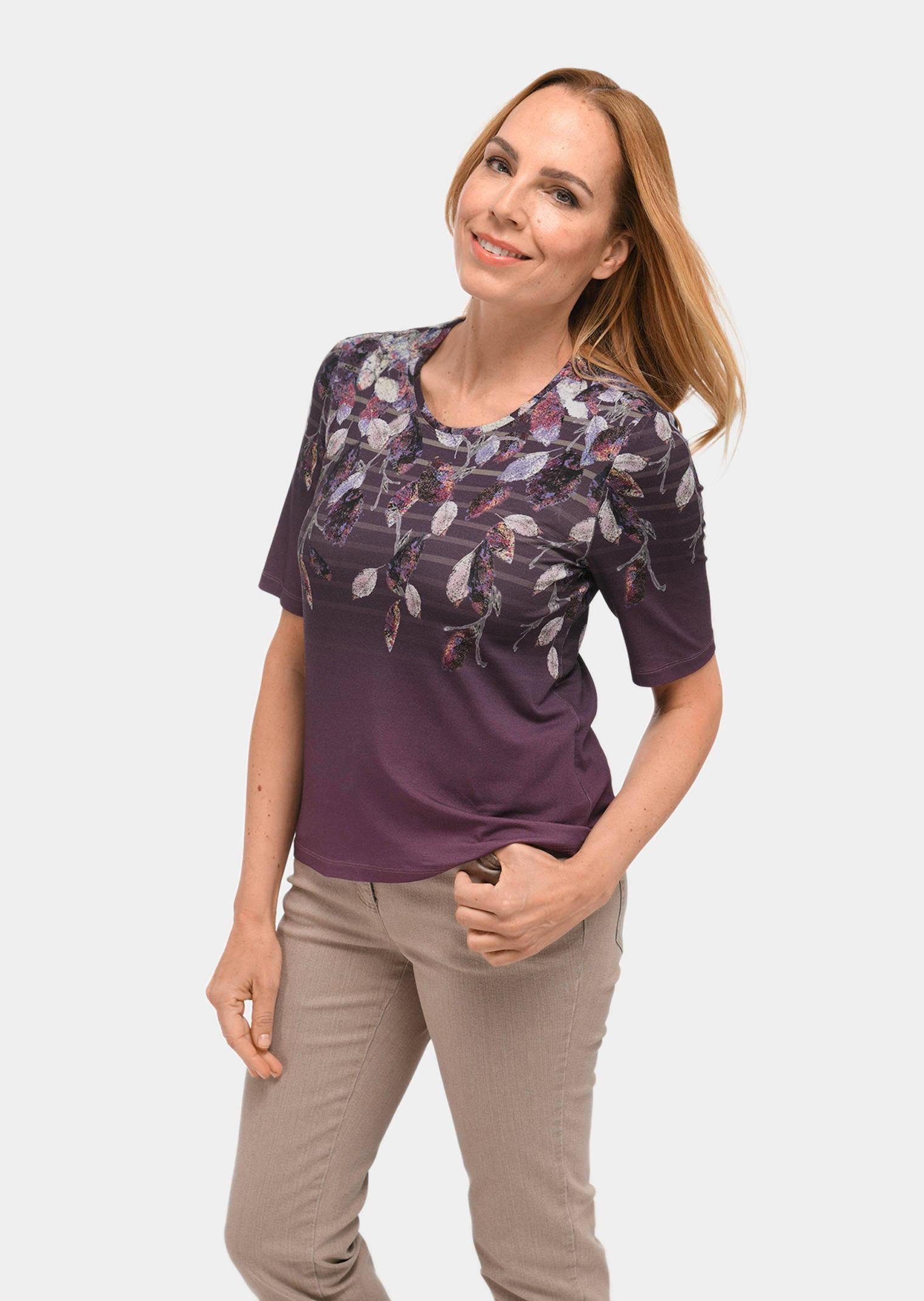 Print-Shirt Druckshirt in kraftvollen Farben