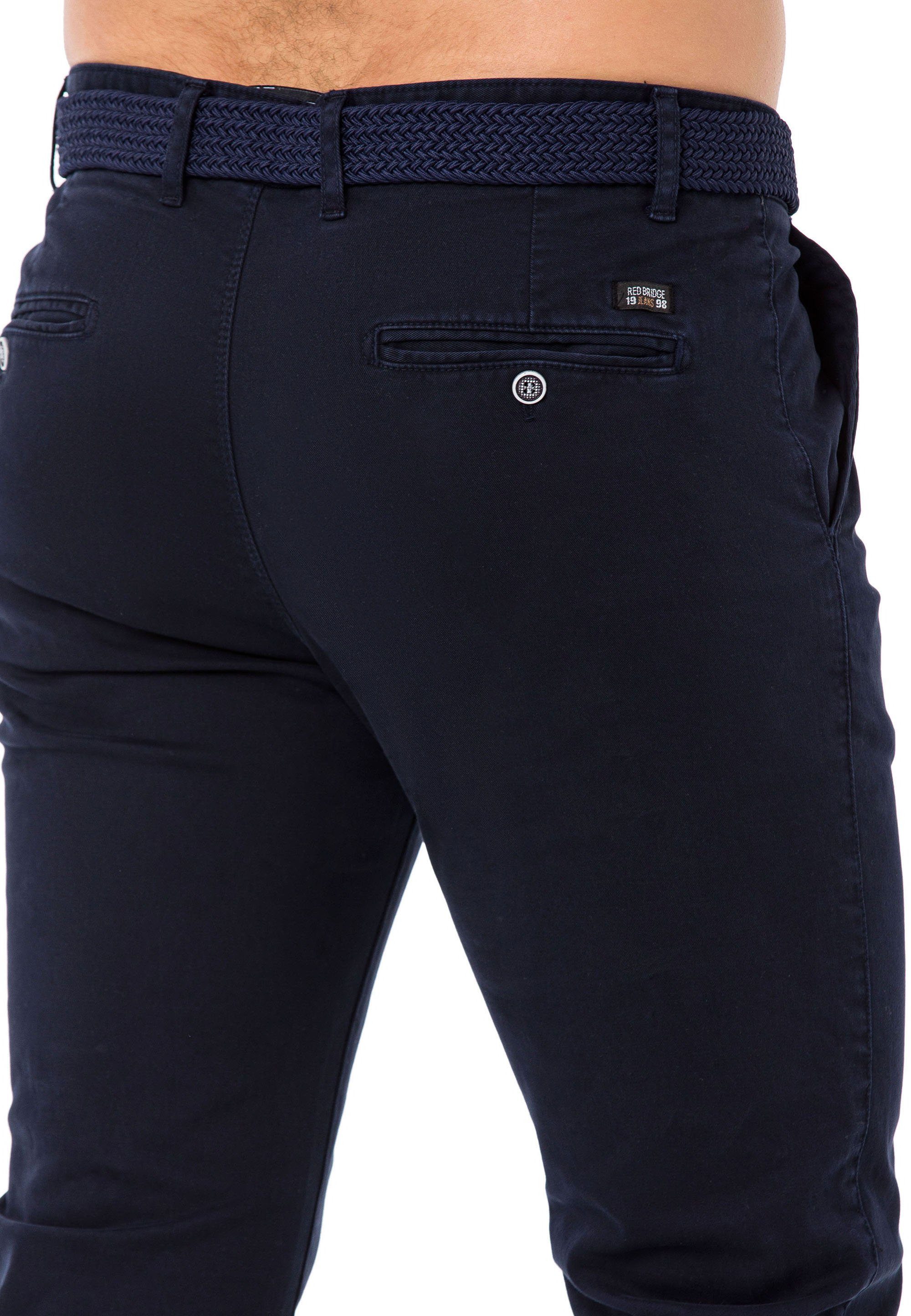RedBridge Chinohose inklusive hochwertigem Stretch-Gürtel Casual