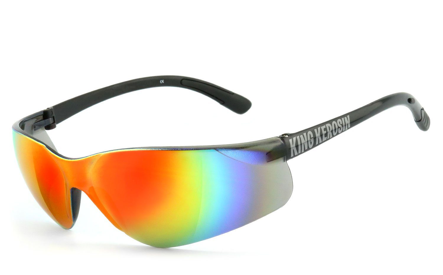 KingKerosin Motorradbrille KK2240, softe Bügelenden, Steinschlagbeständig