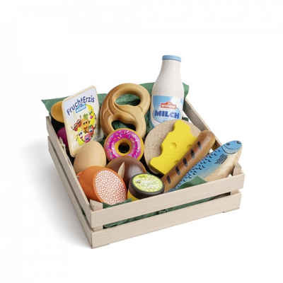 Erzi® Kaufladensortiment, (Set, 13-tlg), Sortiment Snacks XL, Kinder Holz Spielzeug für Markt