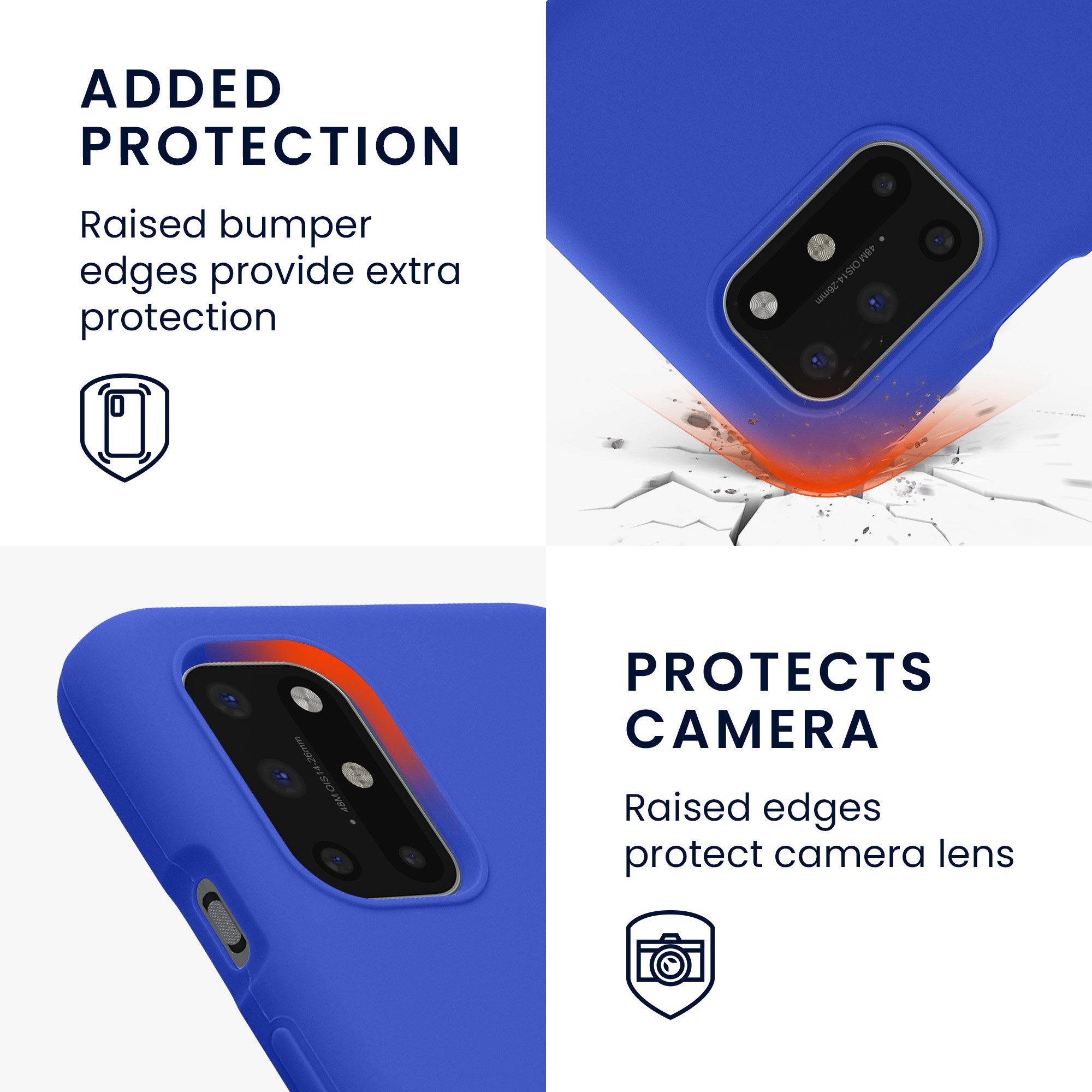 kwmobile Handyhülle Handyhülle für OnePlus 8T Hülle, Weiches Handy Silikon Case - Schutzhülle Cover