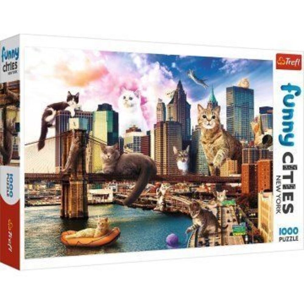 Trefl Puzzle Katzen in New York (Puzzle), 1000 Puzzleteile