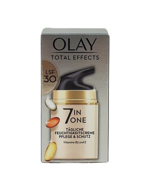 Olay Feuchtigkeitscreme »Total Effects 7-in-1 Tägliche Feuchtigkeitscreme, mit LSF 15, 50ml, Tagescreme mit Vitamin E, B3 und B5 für Pflege & Schutz der Haut, Gesichtscreme«