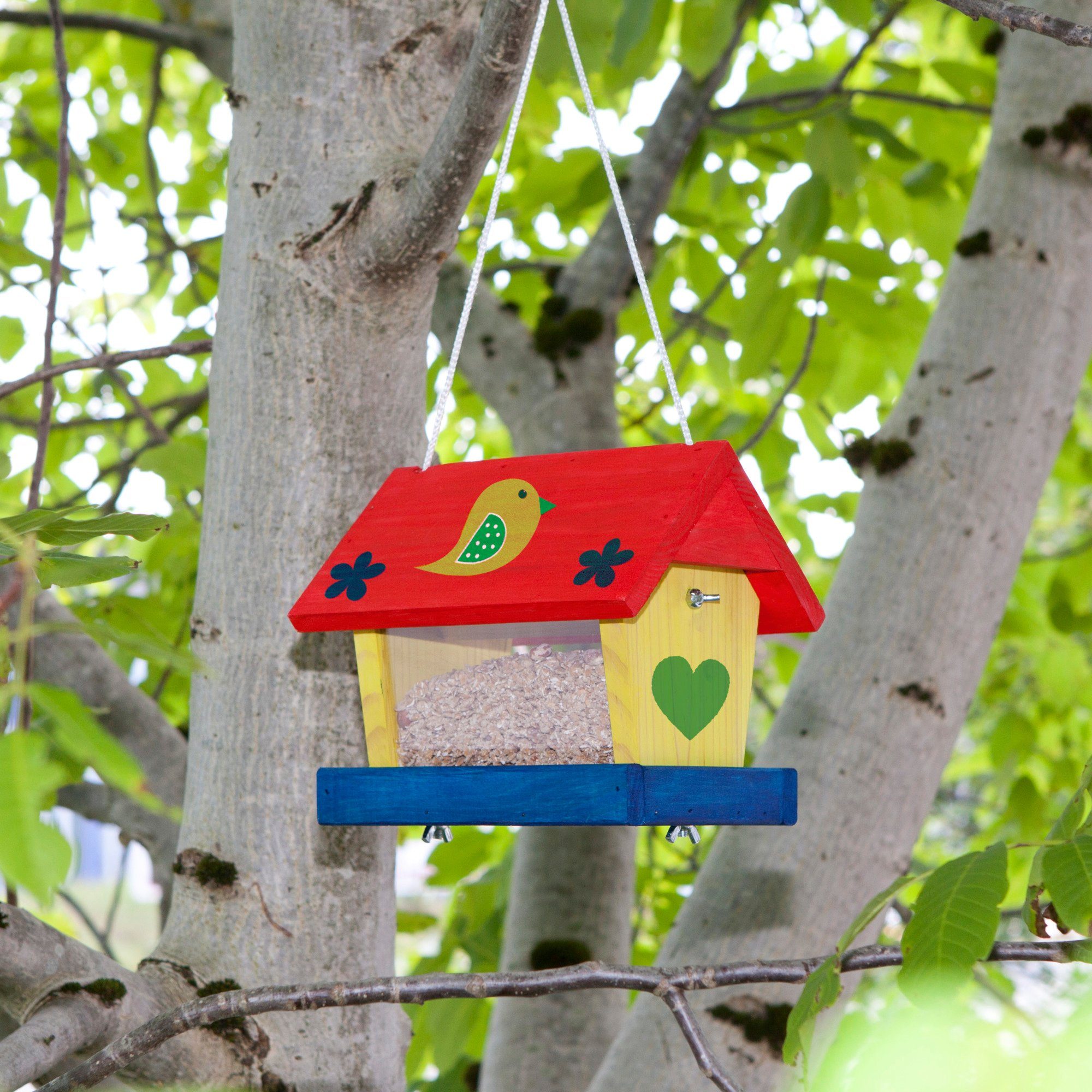 inkl. Windhager Vogelhaus Bausatz Farbset zum Woodpecker, Bemalen