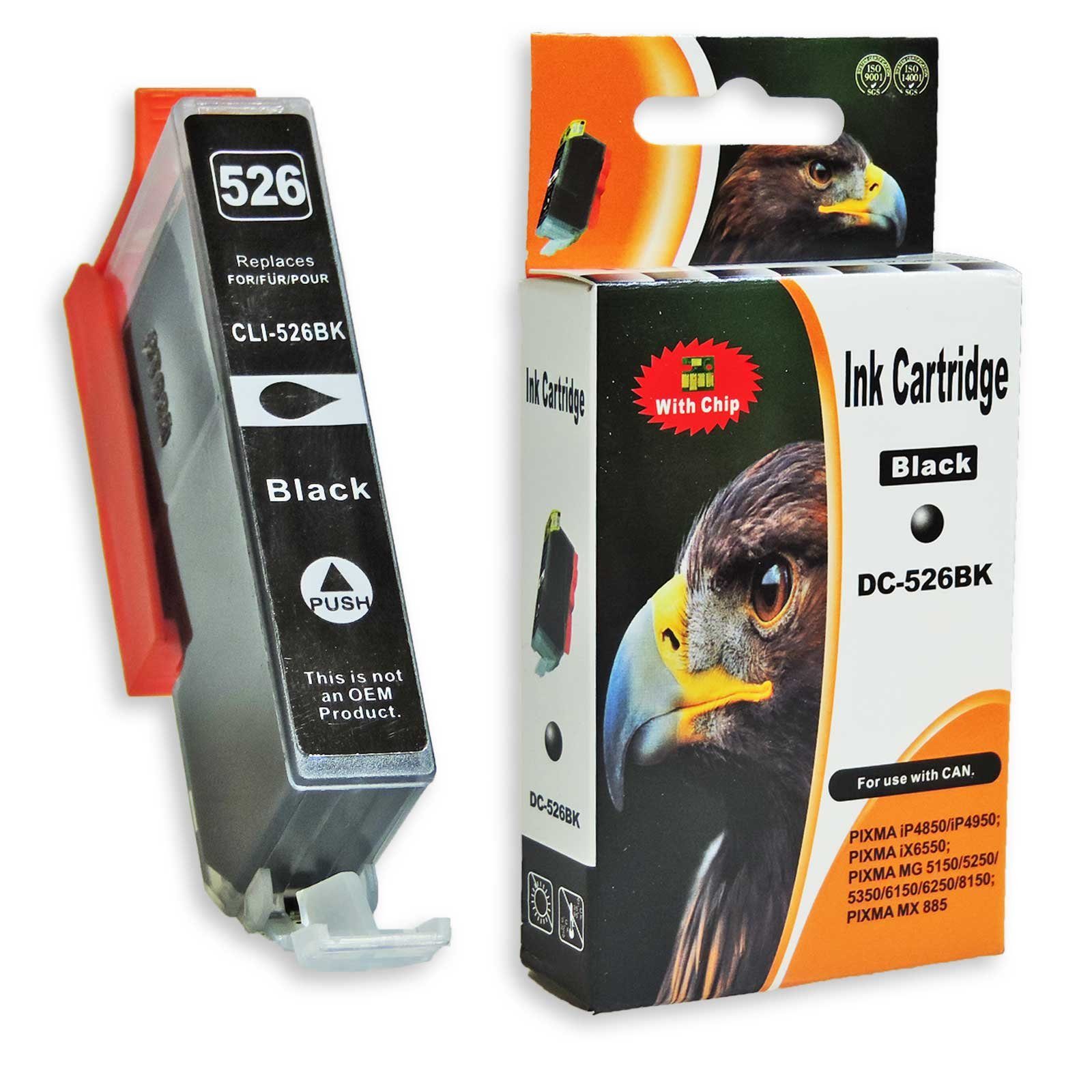 Kompatibel Canon PGI-525, CLI-526 Multipack 10-Farben (2x Schwarz, 2x Tintenpatrone (895)