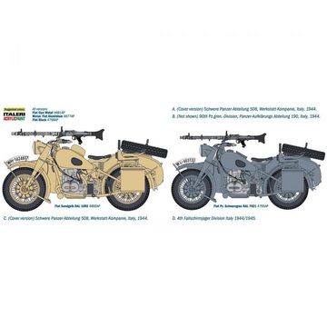 Italeri Modellbausatz 510007403 - Modellbausatz,1:9 Deut.Militärmotorrad mit...