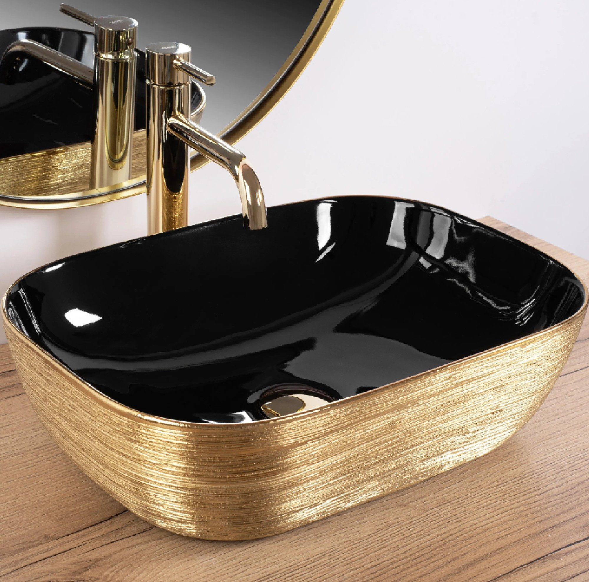 GTM Design Aufsatzwaschbecken BELINDA Modern Waschbeckenm günstig online kaufen