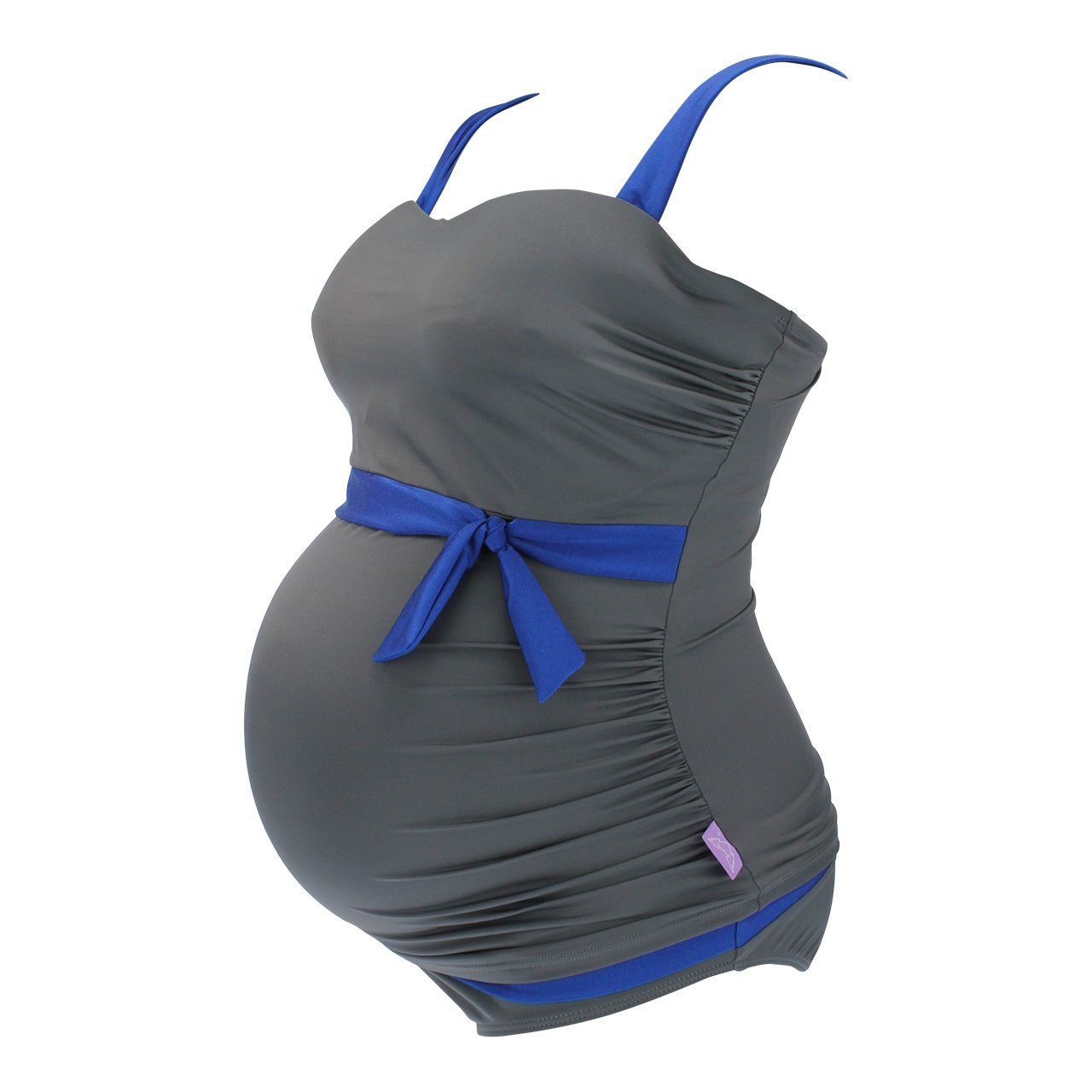 petit amour Umstandstankini ALENA grau-blau F/G Cup (Set, 2er Pack), Umstandsbademode große Cupgrößen, stylish, bequem & mitwachsend