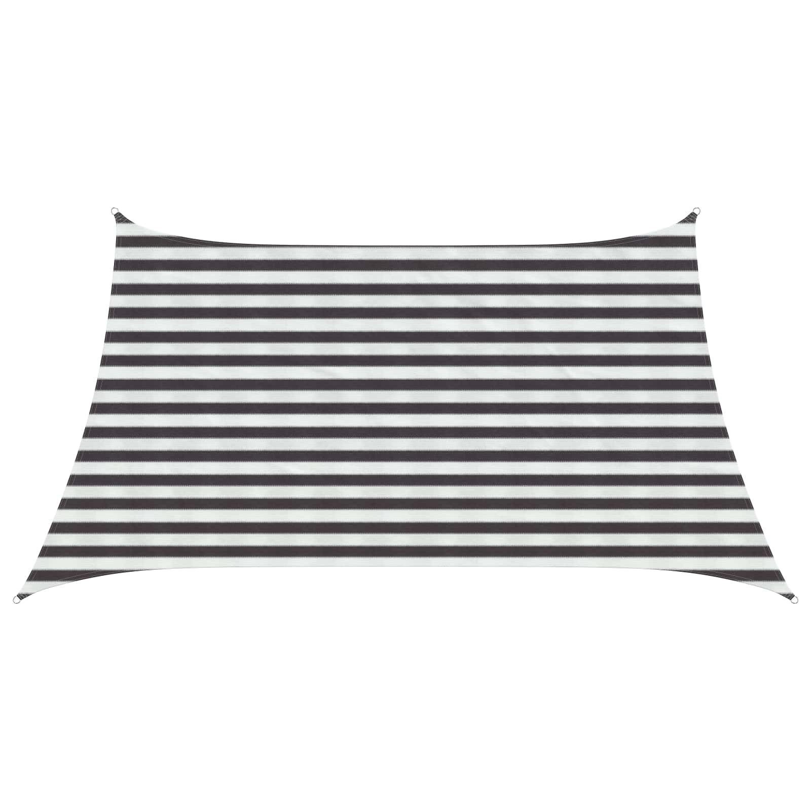 Sonnensegel Sonnensegel Anthrazit und Weiß 3 / 4 x 2 m HDPE
