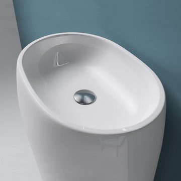 Mai & Mai Waschbecken Design Standwaschbecken freistehend Col132 Mineralguss Waschtisch