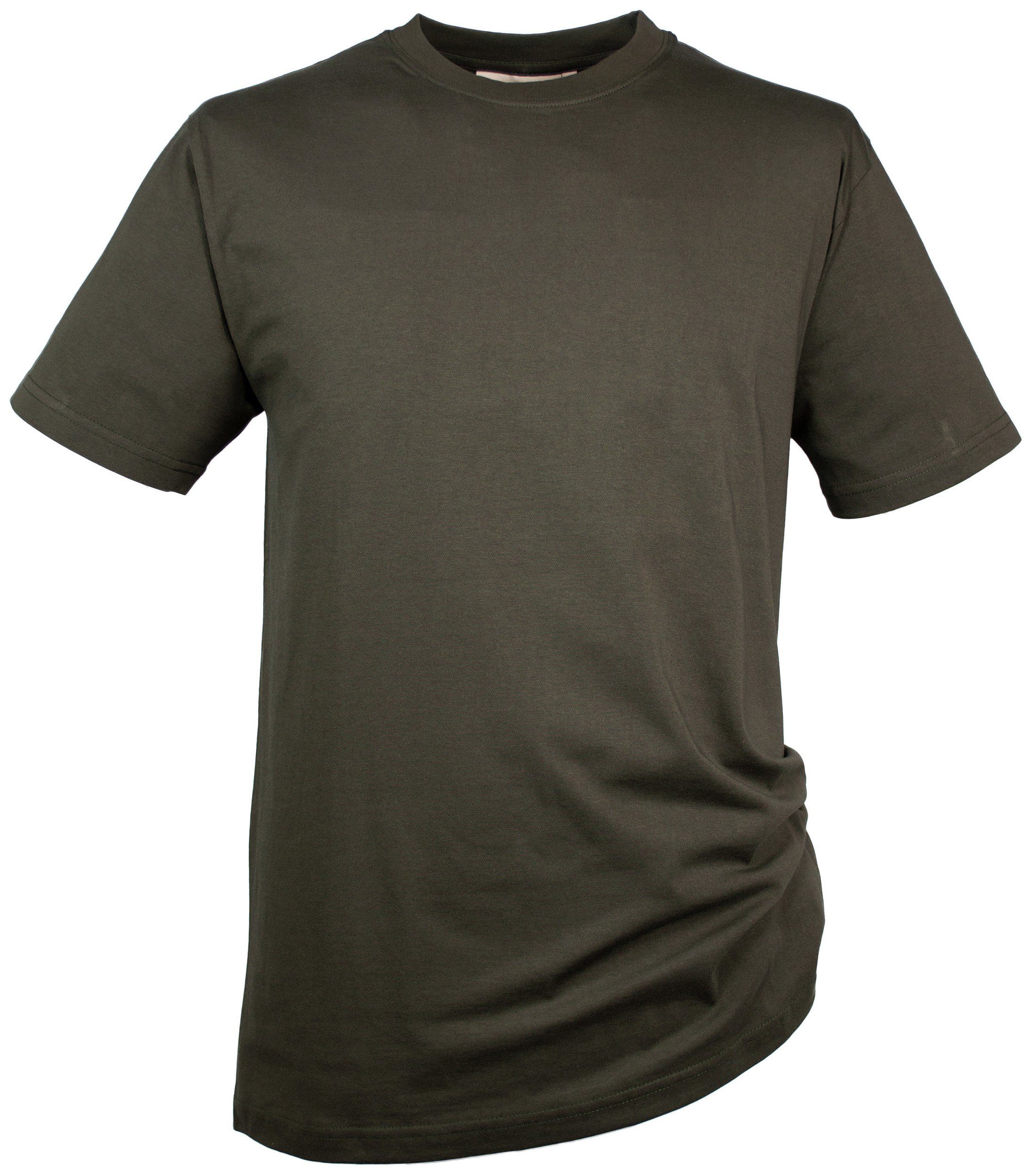 Hubertus® Hunting T-Shirt T-Shirts Jagd im 3er-Pack schilf/oliv/beige robust Oefele Jagdshirts