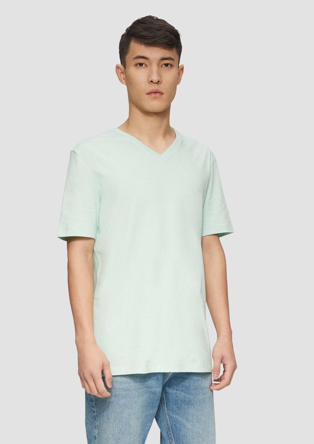 s.Oliver T-Shirt T-Shirt V-Ausschnitt, kurzarm, Baumwolle, günstig online kaufen