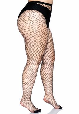 Leg Avenue Netzstrumpfhose Netz-Strumpfhose Queensize - schwarz