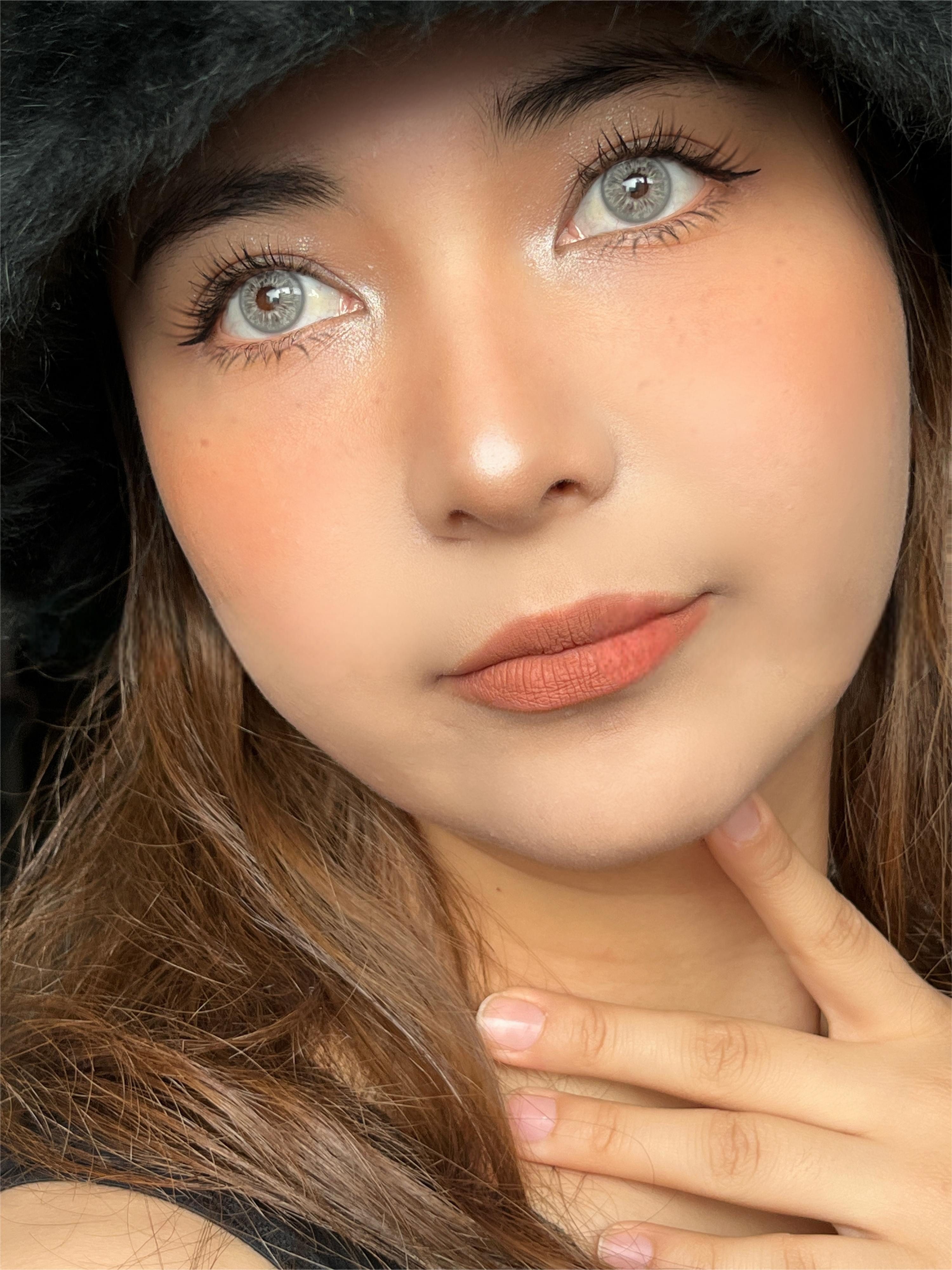 KokoLenses Jahreslinsen Farbige Kontaktlinsen Grau deckend weiche Augen Linsen ohne Sehstärke, Wunderschöne Graue Jahreslinsen natürliche Kontaktlinsen Damen Herren