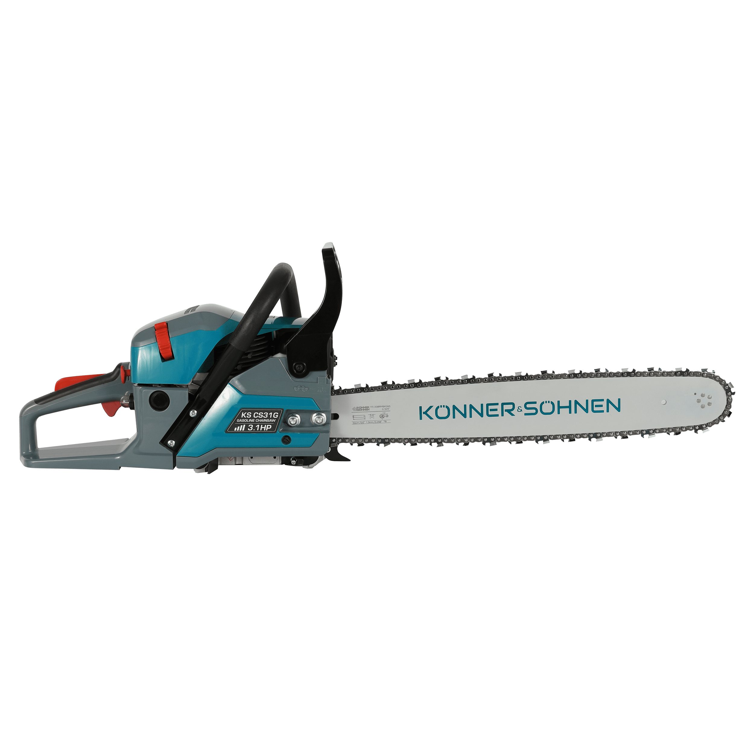 Könner & Söhnen Benzin-Kettensäge KS CS31G-20, 20” (50 cm) 54.5 cm3, 1-tlg.
