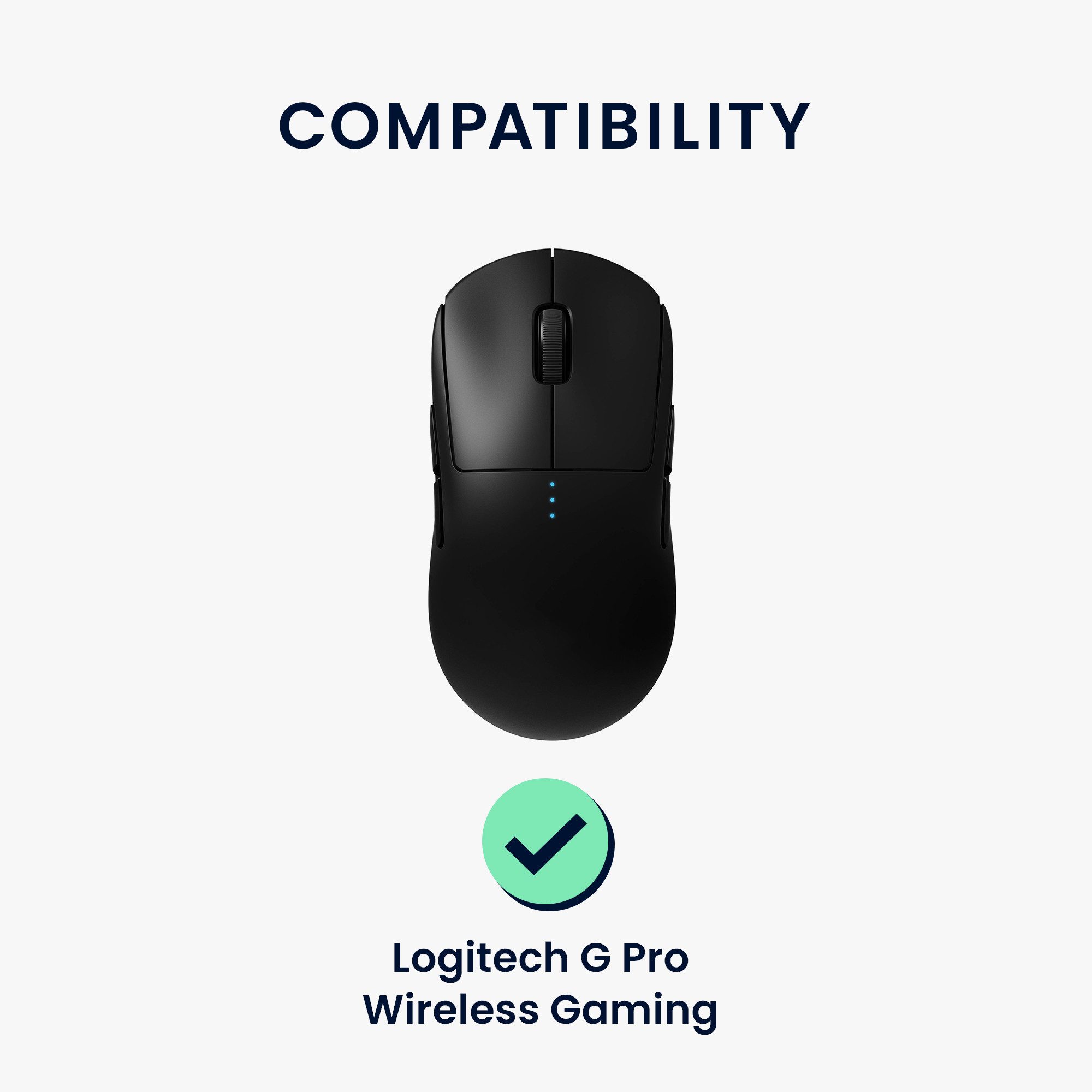kwmobile Mausfüße Mouse Feet Sticker für Logitech G Pro Wireless Gaming (1-St), Ersatz Glider Mausfüße passgenau - Glides in Schwarz